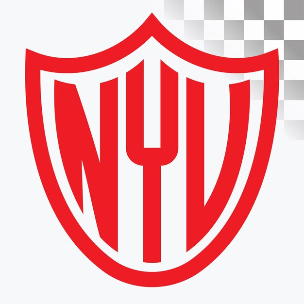 Diseño de logotipo de letra NYV