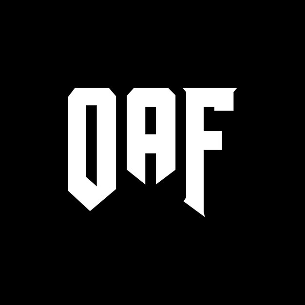 Diseño de logotipo de letra OAF para una empresa de tecnología OAF diseño de logotipo combinación de colores blanco y negro OAF logotipo OAF vector OAF diseño OAF icono OAF alfabeto OAF tipografía diseño del logotipo