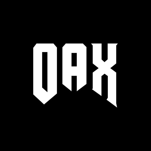 Diseño de logotipo de letra OAX para la compañía de tecnología OAX diseño de logotipo combinación de colores blanco y negro OAX logotipo OAX vector OAX diseño OAX icono OAX alfabeto OAX tipografía logotipo diseño