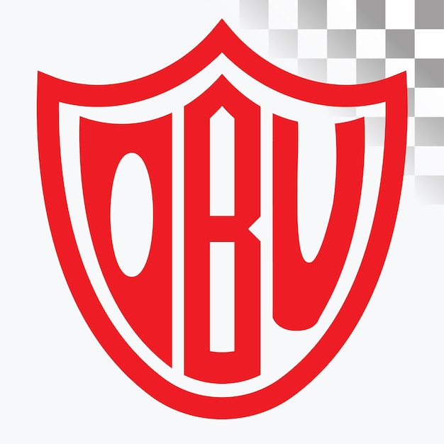 Diseño del logotipo de la letra OBU