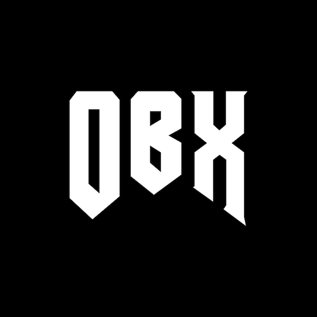 Diseño de logotipo de letra OBX para la compañía de tecnología OBX diseño de logotipo combinación de colores blanco y negro OBX logotipo OBX vector diseño OBX icono OBX alfabeto OBX tipografía diseño del logotipo
