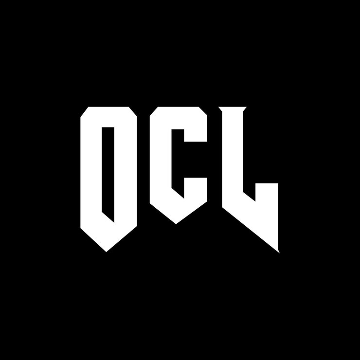 Vector diseño de logotipo de letra ocl para la empresa de tecnología ocl diseño de logotipo combinación de colores blanco y negro ocl logotipo ocl vector ocl diseño icono ocl alfabeto ocl tipografía logotipo diseño
