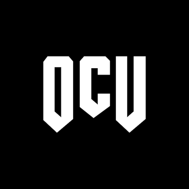 Diseño de logotipo de letra OCU para una empresa de tecnología Diseño de Logotipo OCU combinación de colores blanco y negro OCU logotipo OCU vector OCU diseño OCU icono OCU alfabeto OCU tipografía diseño de logotipo