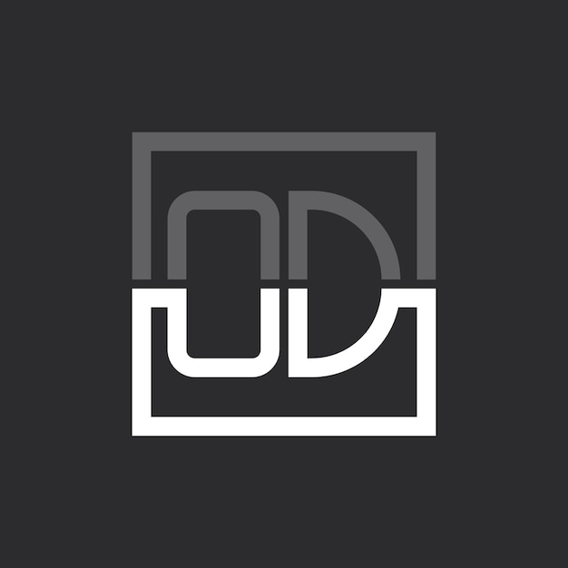 Diseño de logotipo de letra OD creativo minimalista moderno Monograma de logotipo OD para cualquier negocio