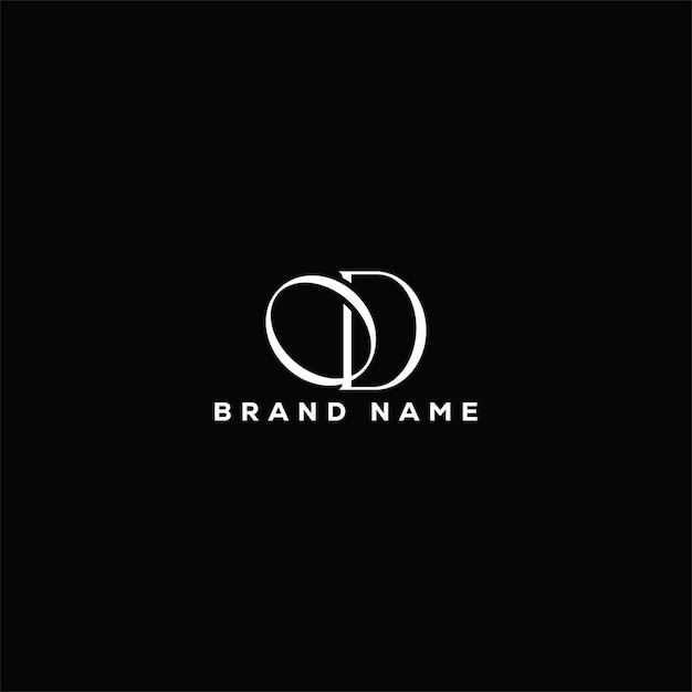 Diseño del logotipo de la letra OD Modelo vectorial del logotipo del monograma de negocios y bienes raíces OD