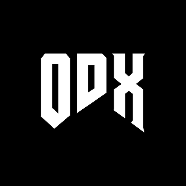 Diseño de logotipo de letra ODX para una empresa de tecnología Diseño del logotipo ODX combinación de colores blanco y negro Logotipo ODX vector diseño ODX icono ODX alfabeto tipografía ODX diseño del logotipo