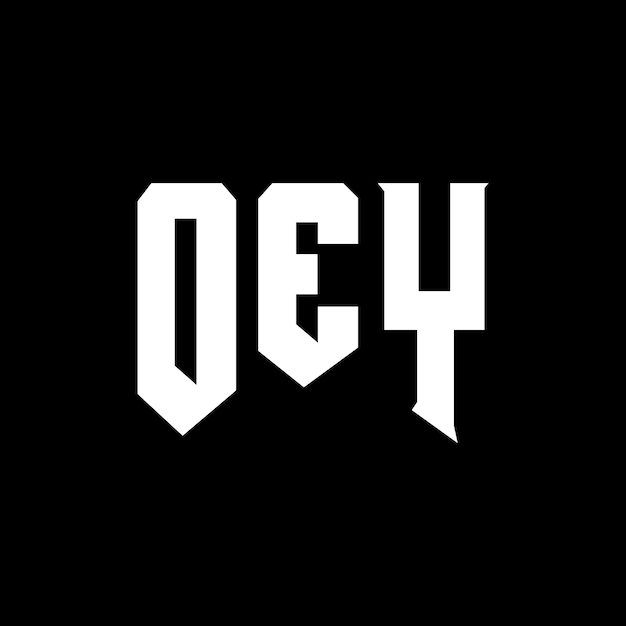 Diseño de logotipo de letra OEY para la compañía de tecnología OEY diseño de logotipo combinación de colores blanco y negro OEY logotipo OEY vector OEY diseño OEY icono OEY alfabeto OEY tipografía diseño del logotipo