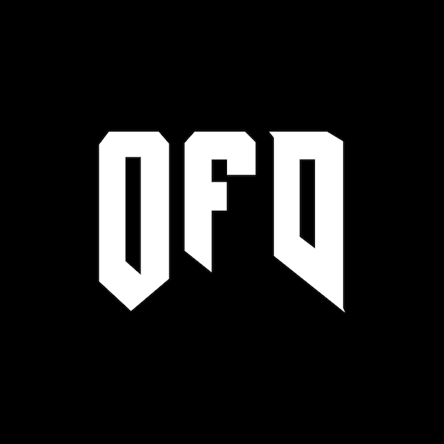 Diseño de logotipo de letra OFD para una empresa de tecnología Diseño del logotipo OFD combinación de colores blanco y negro Logotipo OFD vector diseño OFD icono OFD alfabeto OFD tipografía diseño del logotipo