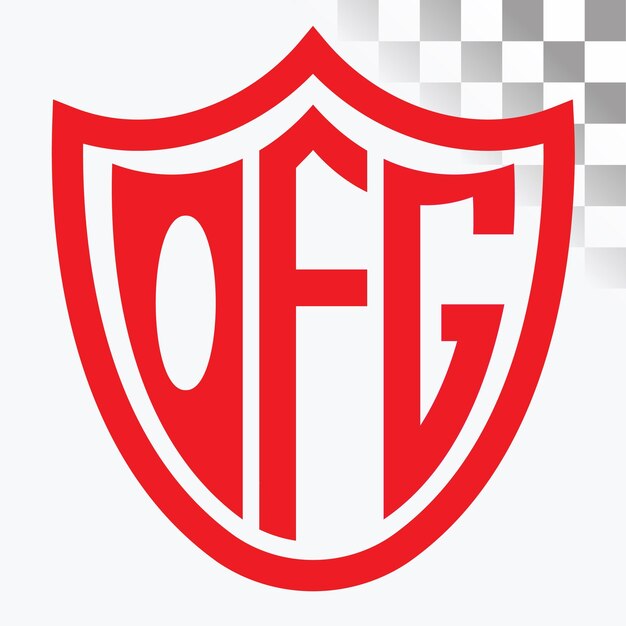 Diseño de logotipo de letra OFG