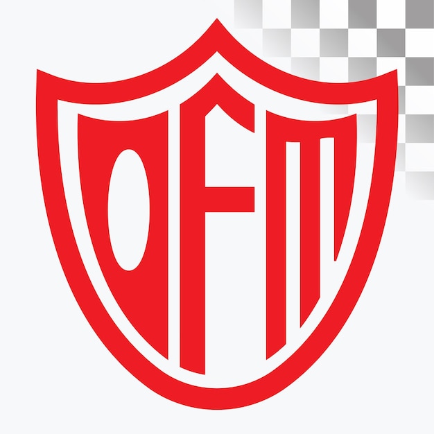 Diseño del logotipo de la letra OFM