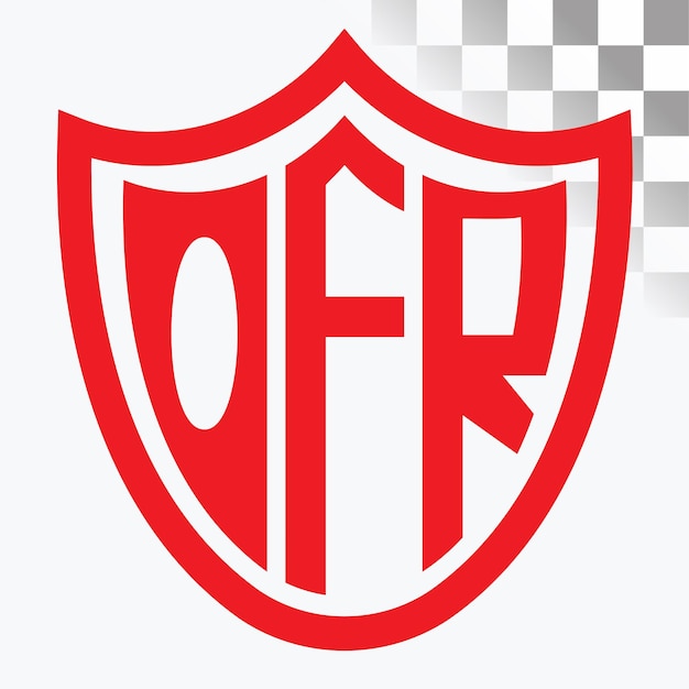 Diseño de logotipo de letra OFR