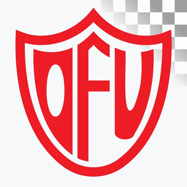 Diseño de logotipo de letra OFU