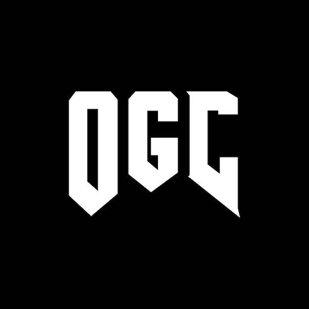 Diseño de logotipo de letra OGC para una empresa de tecnología Diseño del logotipo OGC combinación de colores blanco y negro Logotipo OGC vector diseño OGC icono OGC alfabeto OGC tipografía diseño del logotipo