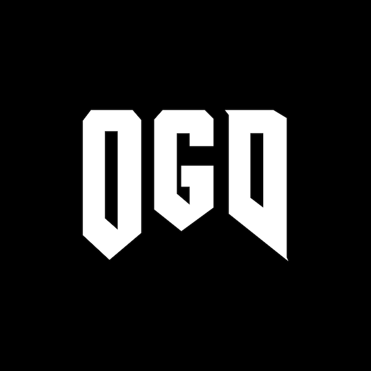 Vector diseño de logotipo de letra ogd para una empresa de tecnología ogd diseño de logotipo combinación de colores blanco y negro ogd logotipo ogd vector ogd diseño ogd icono ogd alfabeto ogd tipografía logotipo diseño