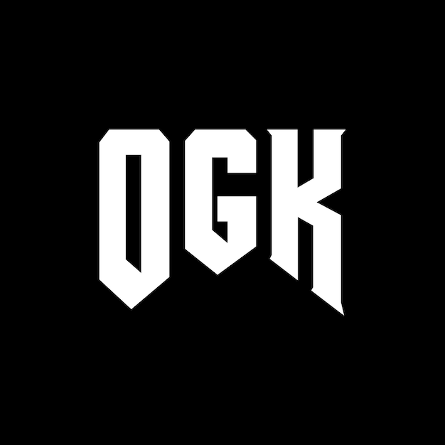 Diseño de logotipo de letra OGK para una empresa de tecnología OGK diseño de logotipo combinación de colores blanco y negro OGK logotipo OGK vector OGK diseños OGK icono OGK alfabeto OGK tipografía diseño de logo