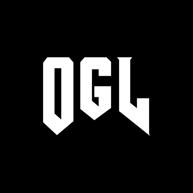 Diseño de logotipo de letra OGL para empresa de tecnología OGL diseño de logotipo combinación de colores blanco y negro OGL logotipo OGL vector OGL diseño icono OGL alfabeto OGL tipografía diseño de logo
