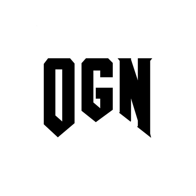 Diseño de logotipo de letra OGN para una empresa de tecnología OGN diseño de logotipo combinación de colores blanco y negro OGN logotipo OGN vector OGN diseño OGN icono OGN alfabeto OGN tipografía diseño de logotip