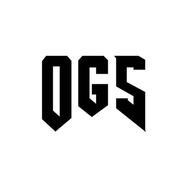 Diseño de logotipo de letra OGS para una empresa de tecnología OGS diseño de logotipo combinación de colores blanco y negro OGS logotipo OGS vector OGS diseño icono OGS alfabeto OGS tipografía diseño de Logotipo