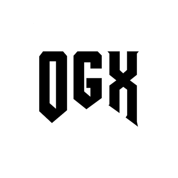 Diseño de logotipo de letra OGX para la compañía de tecnología OGX diseño de logotipo combinación de colores blanco y negro OGX logotipo OGX vector OGX diseño OGX icono OGX alfabeto OGX tipografía diseño de Logotipo
