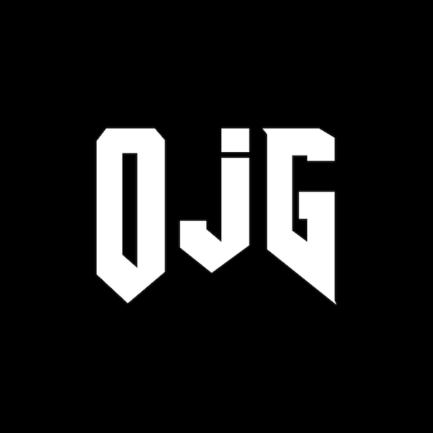 Diseño de logotipo de letra OJG para una empresa de tecnología OJG diseño de logotipo combinación de colores blanco y negro OJG logotipo OJG vector OJG diseño OJG icono OJG alfabeto OJG tipografía diseño de logotip