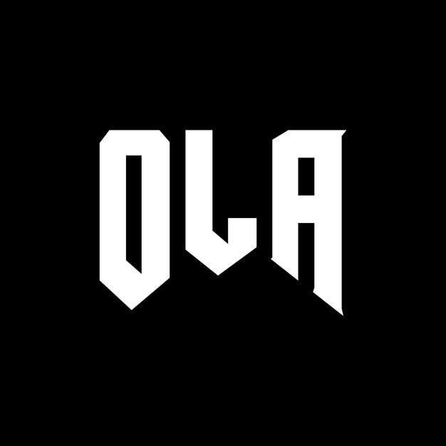 Diseño de logotipo de letra OLA para empresa de tecnología OLA diseño de logotipo combinación de colores blanco y negro OLA logotipo OLA vector OLA diseño OLA icono OLA alfabeto OLA tipografía diseño del logotipo