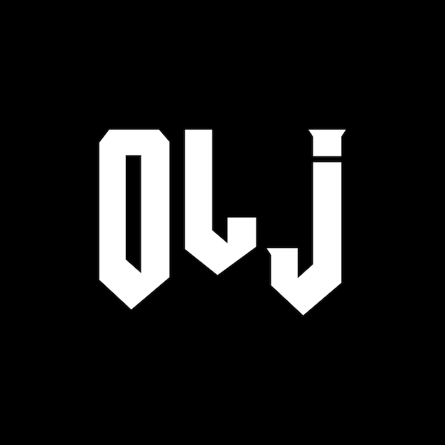 Diseño de logotipo de letra OLJ para una empresa de tecnología Diseño del logotipo OLJ Combinación de colores blanco y negro Logotipo OLJ Vector OLJ Diseño del icono OLJ Alfabeto OLJ Tipografía Logotipo