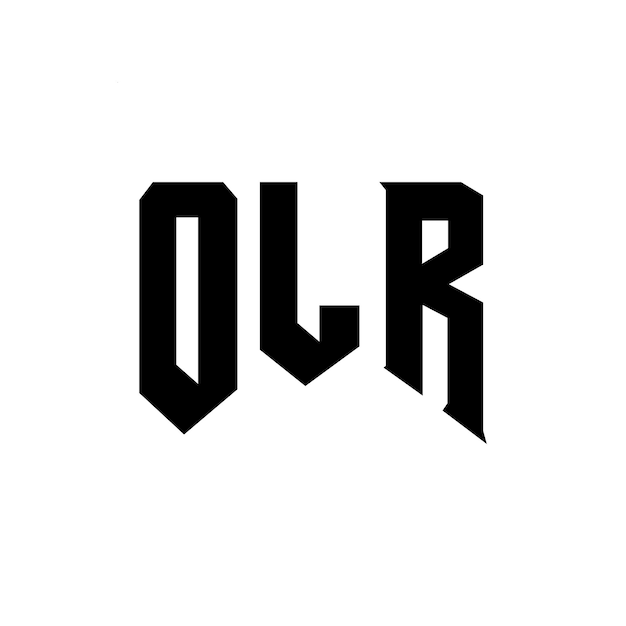 Diseño de logotipo de letra OLR para una empresa de tecnología Diseño del logotipo OLR combinación de colores blanco y negro Logotipo OLR vector OLR Diseño del icono OLR Alfabeto OLR Tipo de logotipo