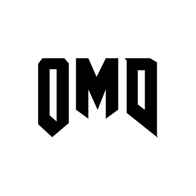 Diseño de logotipo de letra OMD para una empresa de tecnología OMD diseño de logotipo combinación de colores blanco y negro OMD logotipo OMD vector OMD diseño icono OMD alfabeto OMD tipografía diseño de logotip