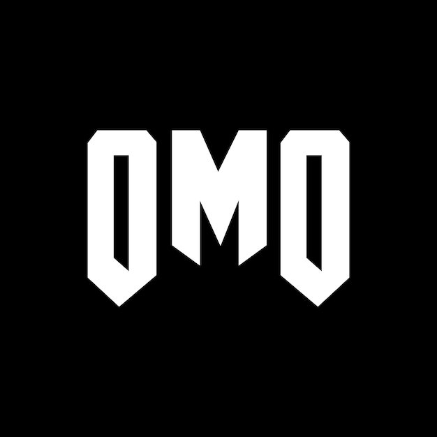 Diseño de logotipo de letra OMO para empresa de tecnología OMO diseño de logotipo en blanco y negro combinación de colores OMO logotipo OMO vector OMO diseño OMO icono OMO alfabeto OMO tipografía diseño del logotipo
