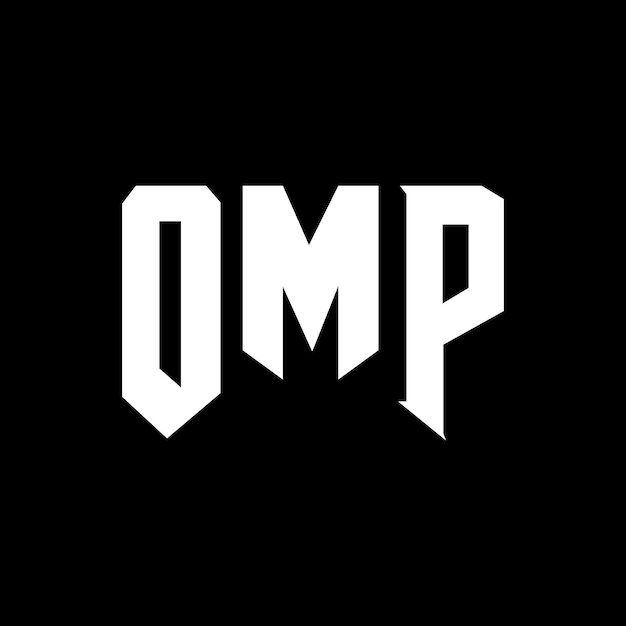 Diseño de logotipo de letra OMP para una empresa de tecnología OMP diseño de logotipo negro y blanco combinación de colores OMP logotipo OMP vector OMP diseño OMP icono OMP alfabeto OMP tipografía diseño del logotipo