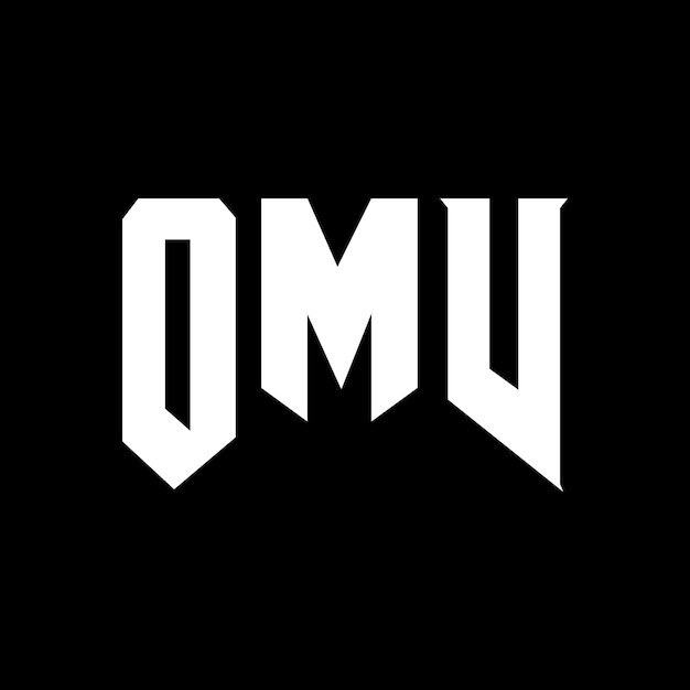 Diseño de logotipo de letra OMV para una empresa de tecnología Diseño del logotipo OMV combinación de colores blanco y negro Logotipo OMV vector diseño OMV icono OMV alfabeto OMV tipografía diseño del logotipo