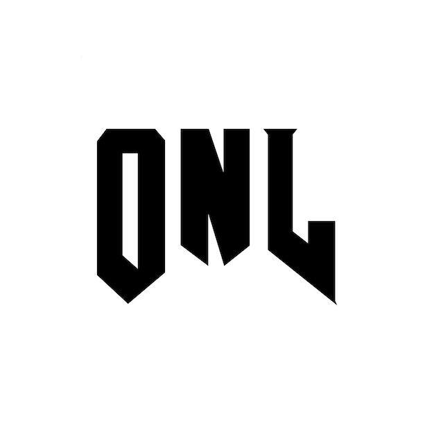 Diseño de logotipo de letra ONL para la compañía de tecnología ONL diseño de logotipo combinación de colores blanco y negro ONL logotipo ONL vector ONL diseño ONL icono ONL alfabeto ONL tipografía diseño de logotip