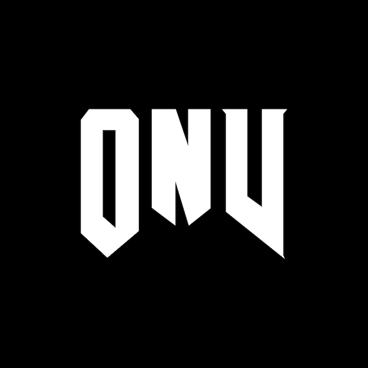 Vector diseño de logotipo de letra onv para una empresa de tecnología diseño del logotipo onv combinación de colores blanco y negro diseño del logotipo onv vector onv diseño del icono onv alfabeto onv diseños del logotipo tipografía onv