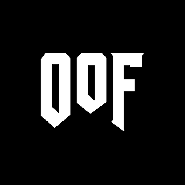 Diseño de logotipo de letra OOF para una empresa de tecnología OOF diseño de logotipo combinación de colores blanco y negro OOF logotipo OOF vector OOF diseño OOF icono OOF alfabeto OOF tipografía diseño de Logotipo