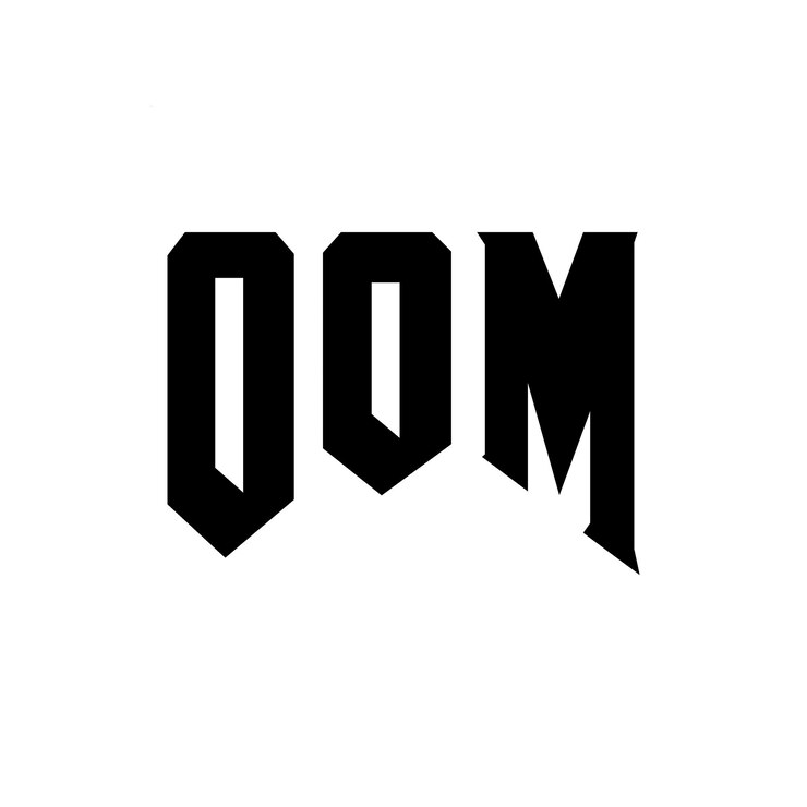 Vector diseño de logotipo de letra oom para una empresa de tecnología oom diseño de logotipo combinación de colores blanco y negro oom logotipo oom vector oom diseño icono oom alfabeto oom tipografía diseño de logotip