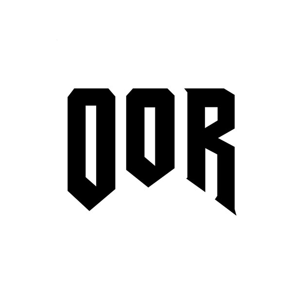 Diseño de logotipo de letra OOR para una empresa de tecnología OOR diseño de logotipo combinación de colores blanco y negro OOR logotipo OOR vector OOR diseño OOR icono OOR alfabeto OOR tipografía diseño de Logotipo