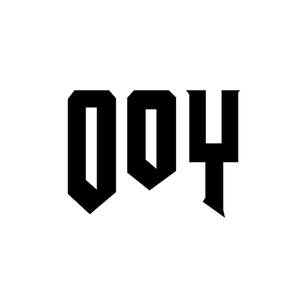 Diseño de logotipo de letra OOY para una empresa de tecnología OOY diseño de logotipo combinación de colores blanco y negro OOY logotipo OOY vector OOY diseño OOY icono OOY alfabeto OOY tipografía diseño de logotip