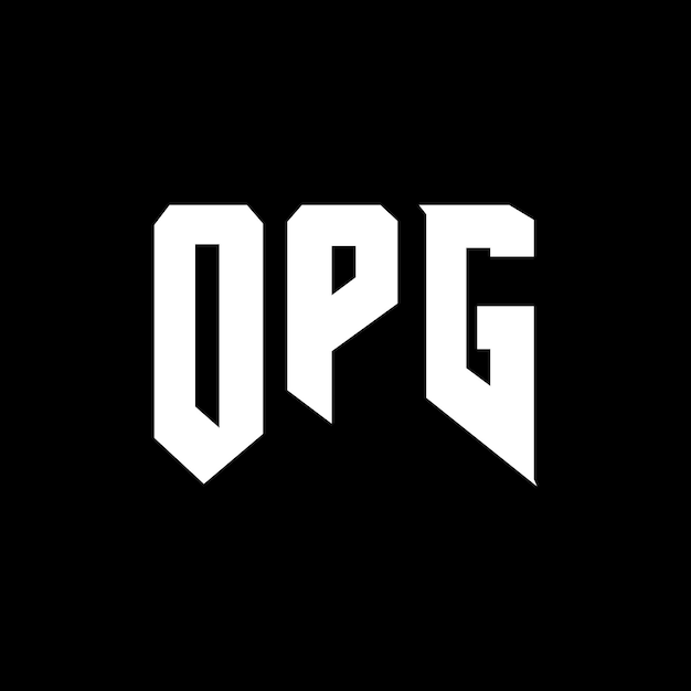 Diseño de logotipo de letra OPG para una empresa de tecnología OPG diseño de logotipo combinación de colores blanco y negro OPG logotipo OPG vector OPG diseño OPG icono OPG alfabeto OPG tipografía diseño del logotipo