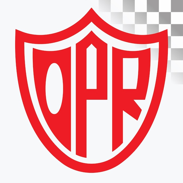 Diseño de logotipo de letra OPR
