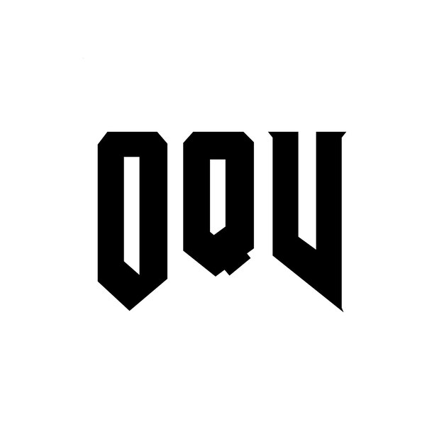 Diseño de logotipo de letra OQV para una empresa de tecnología Diseño del logotipo OQV combinación de colores blanco y negro Logotipo O QV vector Diseño OQV icono OQV alfabeto OQV tipografía diseño del logotipo