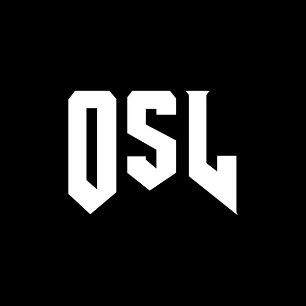 Diseño de logotipo de letra OSL para una empresa de tecnología Diseño del logotipo OSL combinación de colores blanco y negro Logotipo OSL vector diseño OSL icono OSL alfabeto diseño del logotipo tipografía OSL