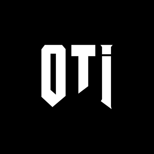 Diseño de logotipo de letra OTI para una empresa de tecnología OTI diseño de logotipo negro y blanco combinación de colores OTI logotipo OTI vector OTI diseño OTI icono OTI alfabeto OTI tipografía diseño del logotipo