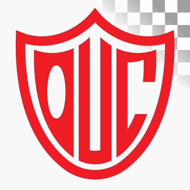 Diseño de logotipo de letra OUC