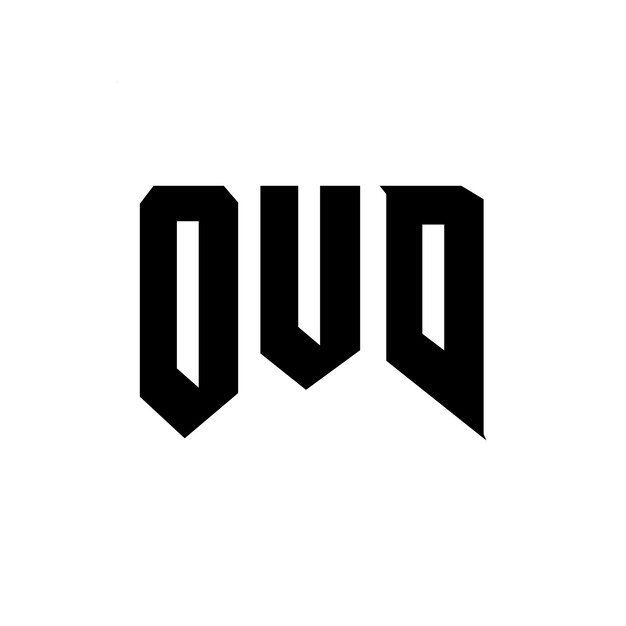 Diseño de logotipo de letra OUD para una empresa de tecnología Diseño del logotipo OUD combinación de colores blanco y negro Logotipo OUD Vector OUD Diseño del icono OUD Alfabeto OUD Tipo de diseño del logotipo