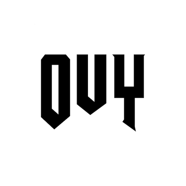 Diseño de logotipo de letra OUY para una empresa de tecnología Diseño del logotipo OUY combinación de colores blanco y negro OUY logo OUY vector OUY diseño OUY icono OUY alfabeto OUY tipografía diseño del logotipo