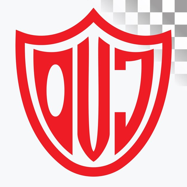 Diseño del logotipo de la letra OVJ