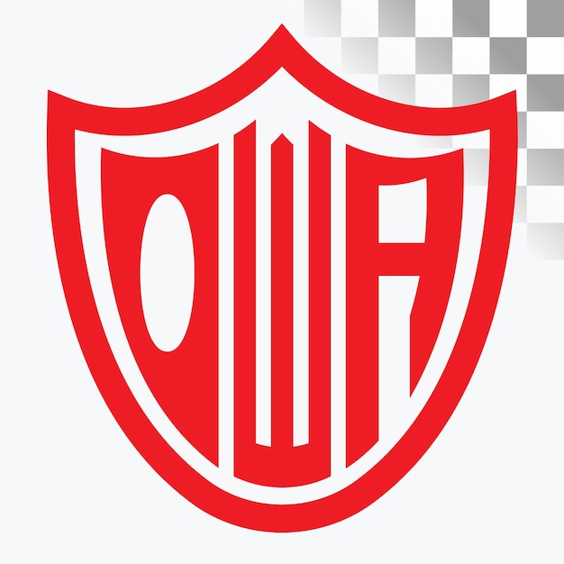 Diseño de logotipo de letra OWA