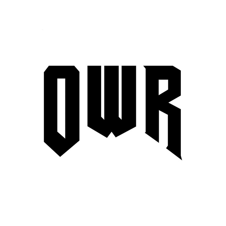 Vector diseño de logotipo de letra owr para la empresa de tecnología owr diseño de logotipo combinación de colores blanco y negro owr logotipo owr vector owr diseño owr icono owr alfabeto owr tipografía diseño del logotipo