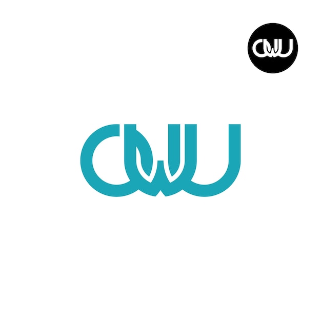 Diseño del logotipo de la letra OWU Monogram