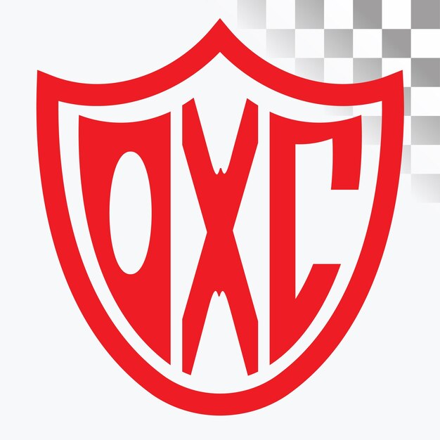 Diseño de logotipo de letra OXC